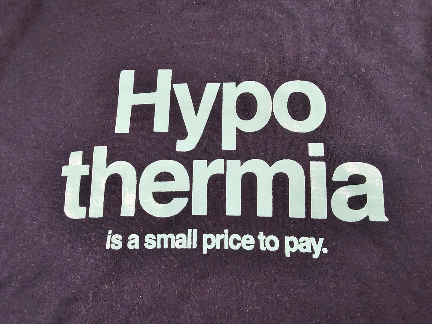 WI Polar Bear Plunge HYPOTHERMIA Hoodie XL Blue