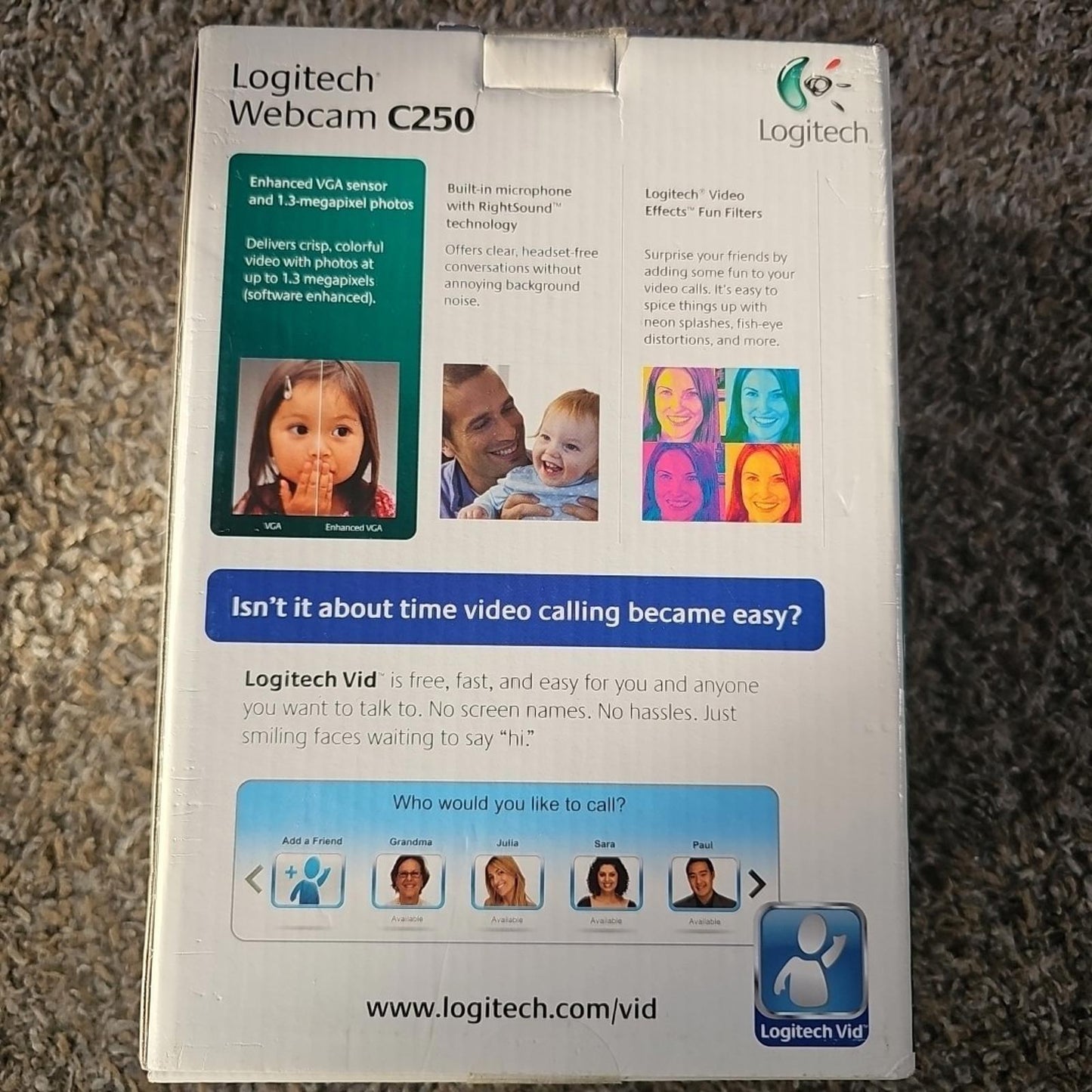 Logitech C250 Web Cam NIB