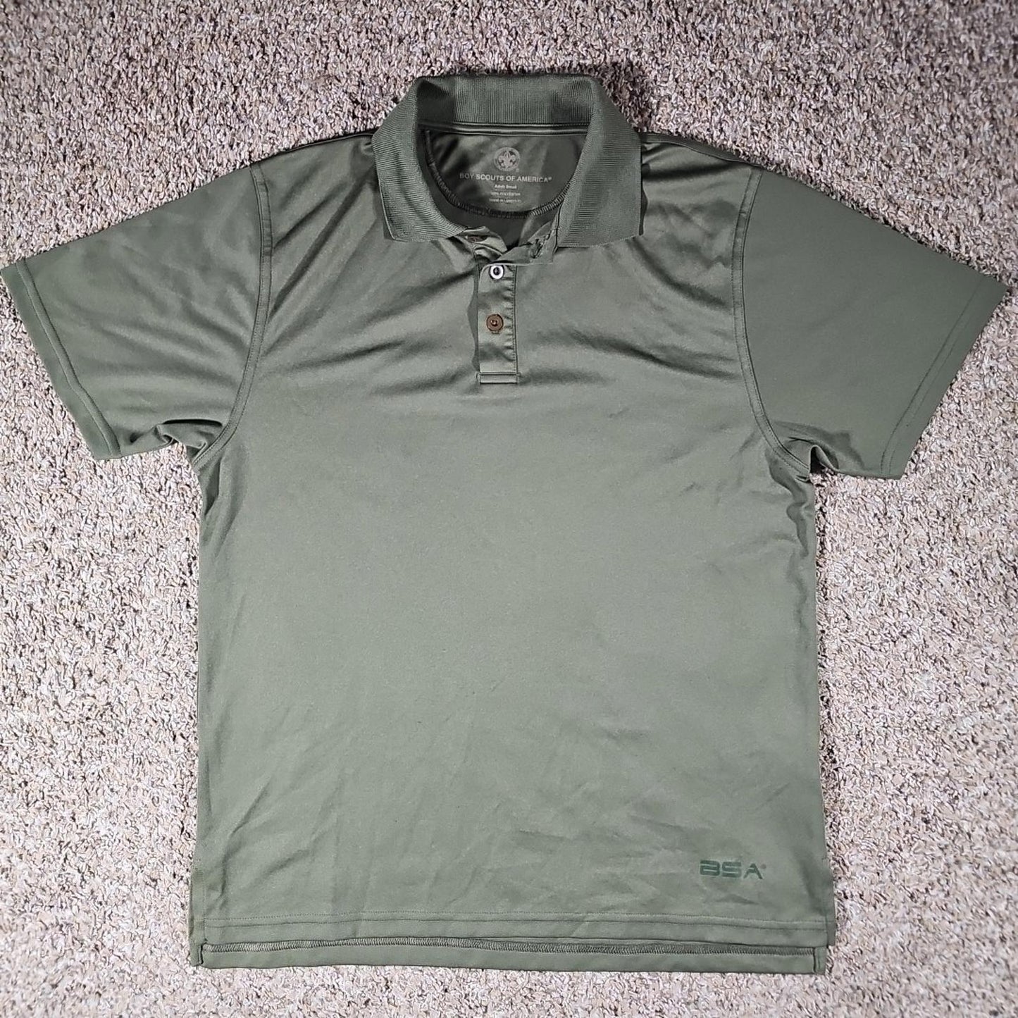 BSA Boy Scouts Of America S Green Polo Shirt