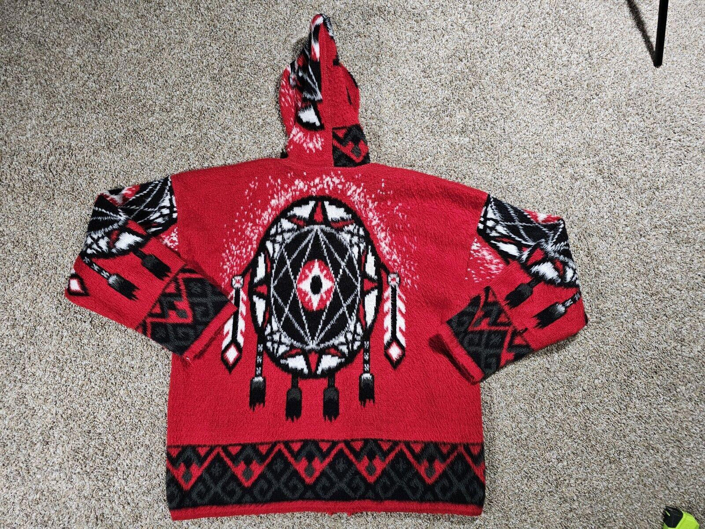 Galeria Peguche HUASI wool Hood Fullzip Handmade sweater L