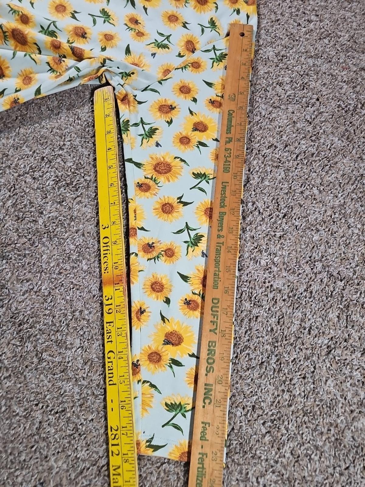 Lands End L Sunflower Dress