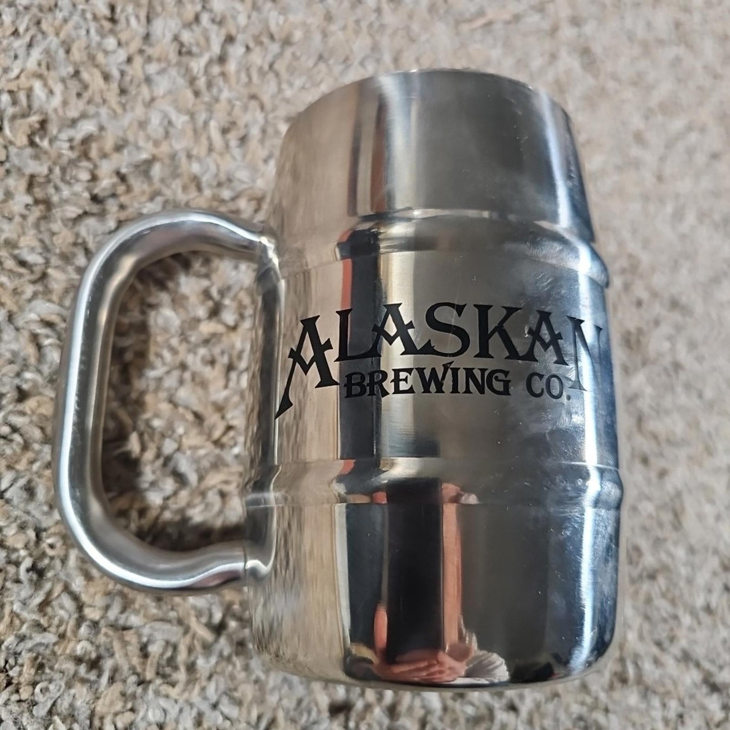 Alaskan Brewing Company Steel Beer Keg Mug