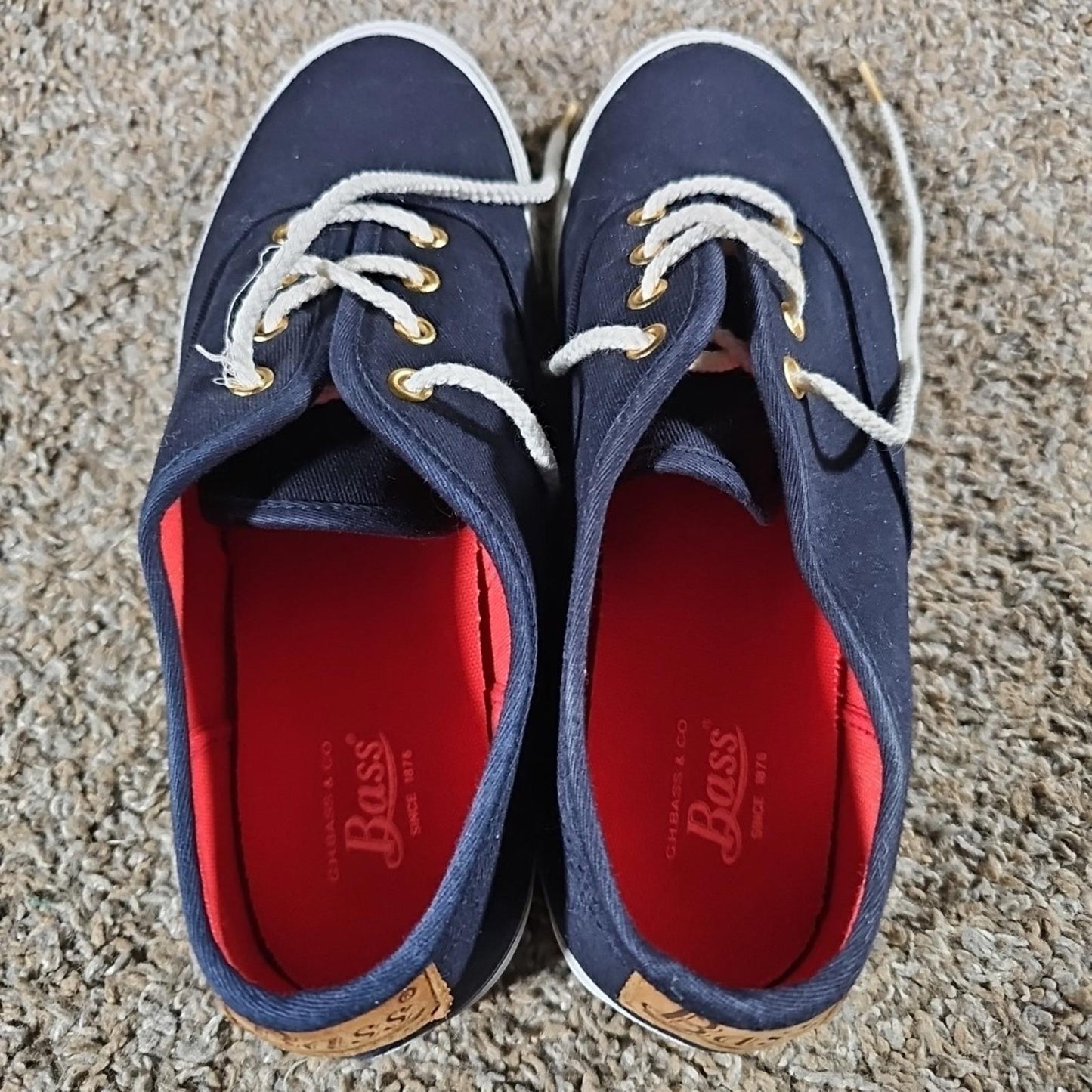 G.H. Bass & Co Dock Boat Shoes 8M Blue
