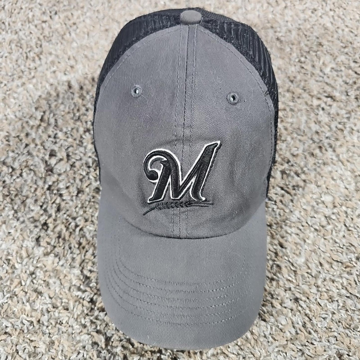 Gray '47 Fitted Closer Milwaukee Brewers Hat