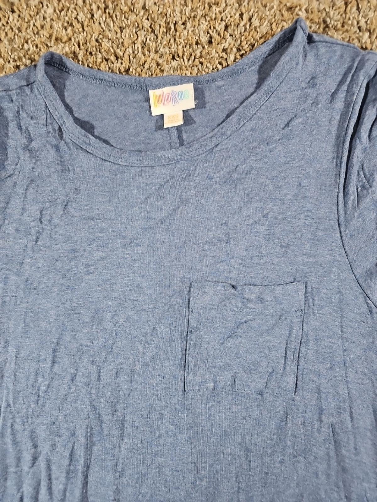 Lularoe Dress Blue XXS front Pocket