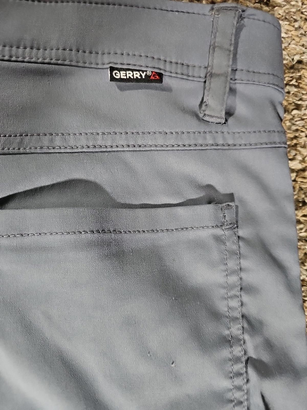 Gerry 38x32 Outdoor Hiking Pants Blue Gray Small Burn