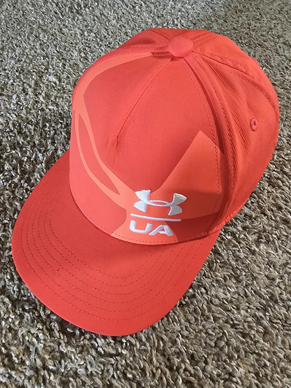 UA Under Armour Adjustable Snapback Hat Youth Size Red