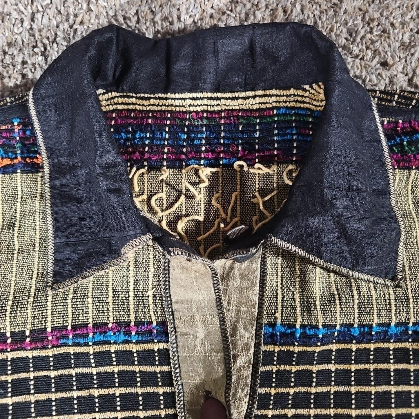 No Brand Woven Thick Stitched Shirt