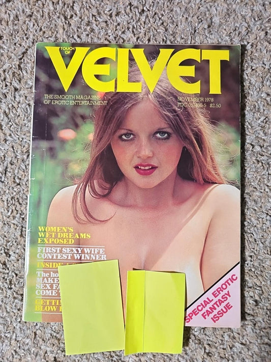 velvet Mens magazine november 1978 Special Erotic Issue