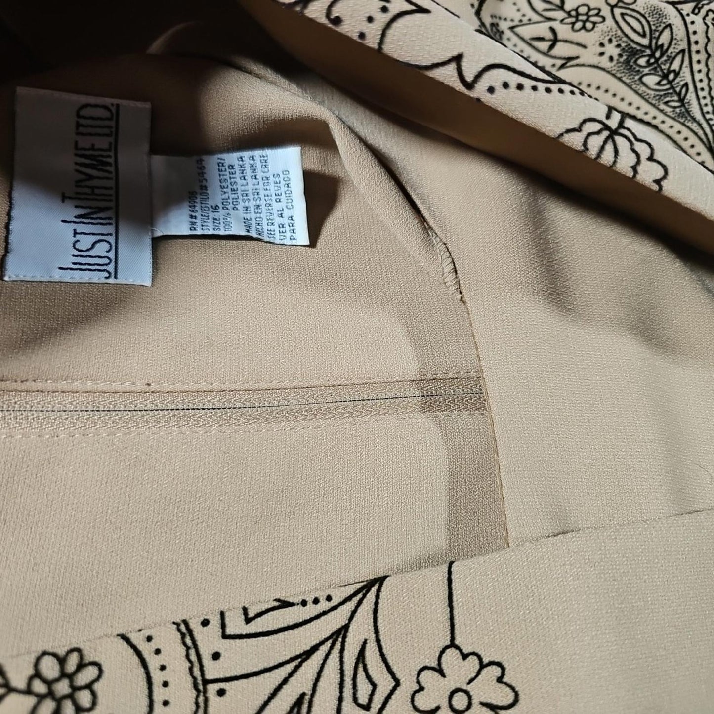 Just In Thyme Sz 16 Paisley Cultural Dress