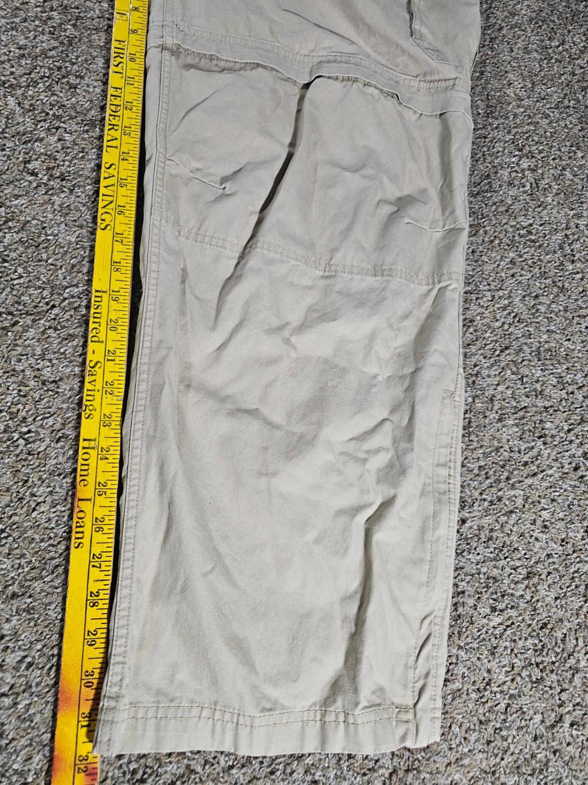 Gander Mountain Heavy Duty Convertible Zip Cargo Pants 40x32