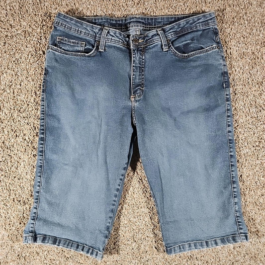 Lee 16P Denim Lobg Shorts Capris