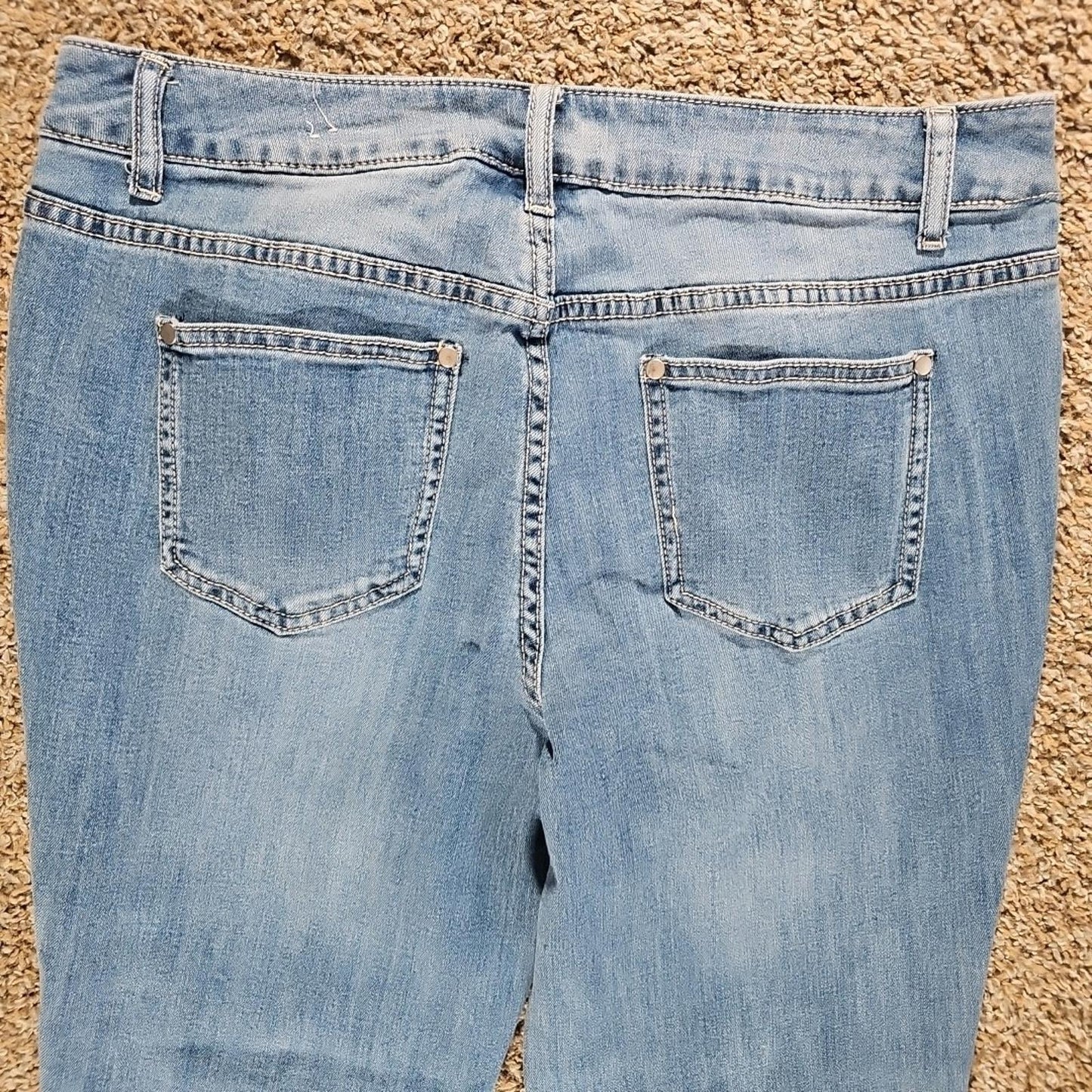 Christopher Banks Sz 12 Embroidered Floral Jeans
