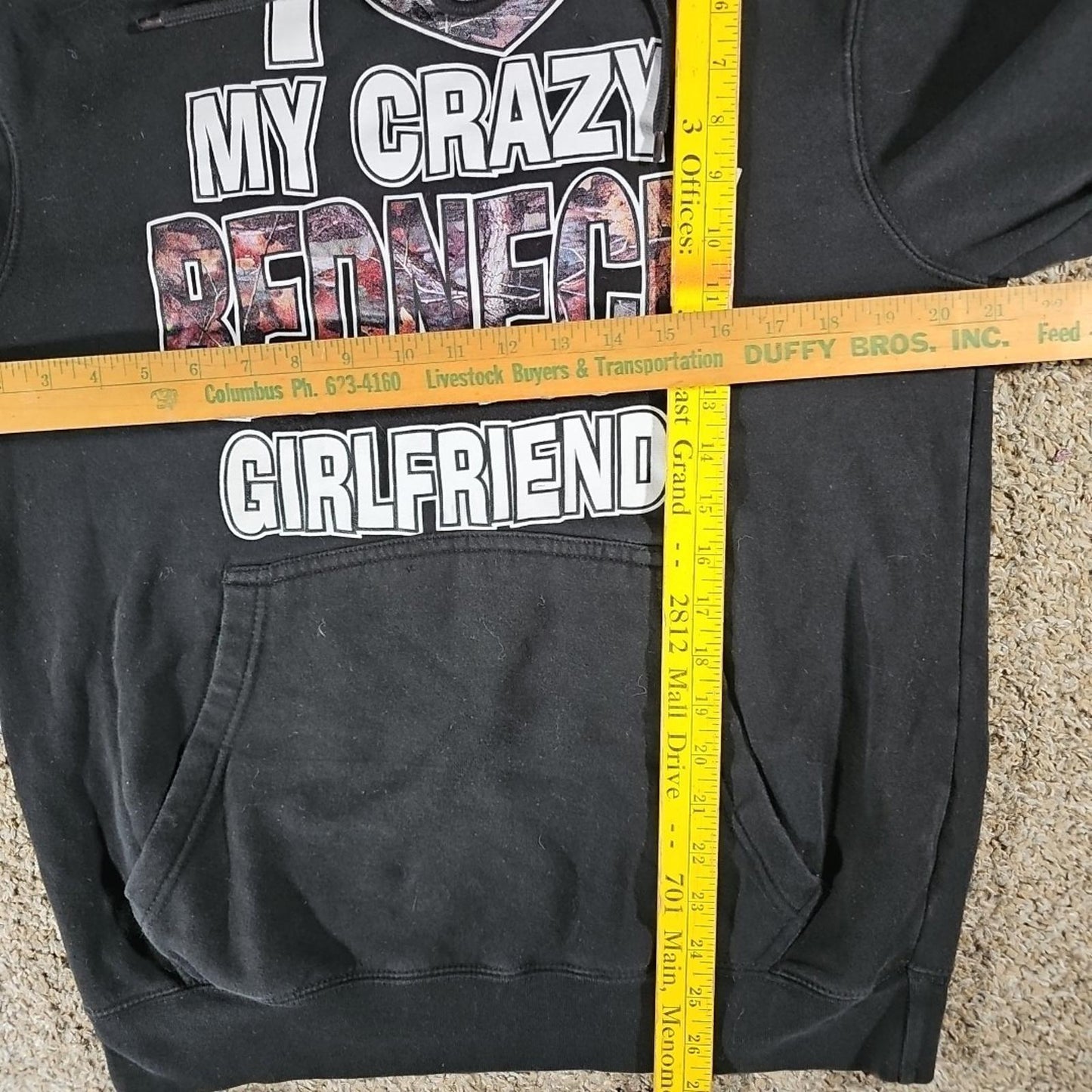 Lane 7 I Love My Crazy Redneck Girlfriend M Hoodie