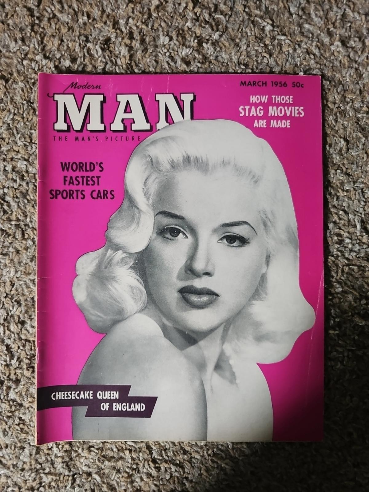 MODERN MAN ADULT MENS MAGAZINE MARCH 1956 Jayne Mansfield