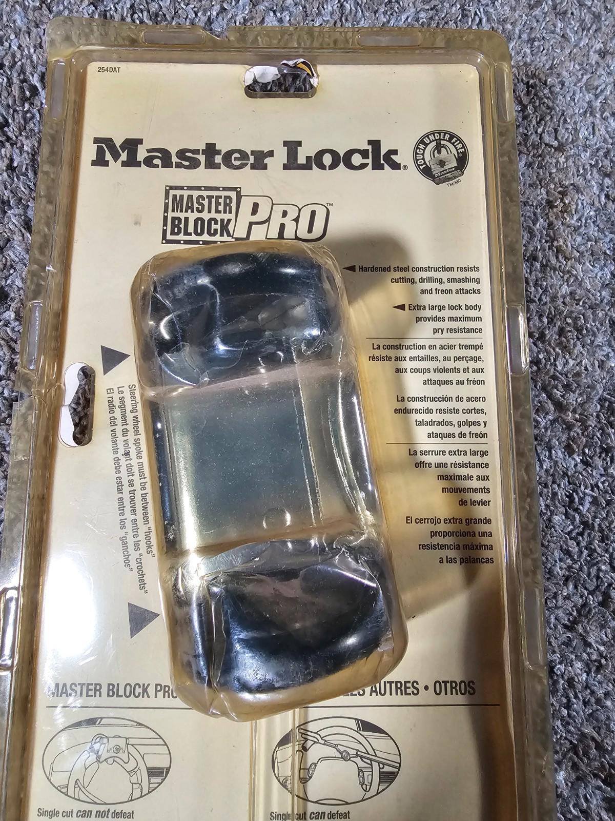 Master Lock Master Block Pro Steering Wheel Security Lock Anti Theft