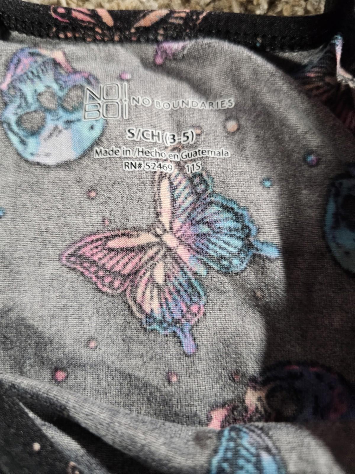 NOBO No Boundaries Skull Butterfly Tanktop S(3/5) Black