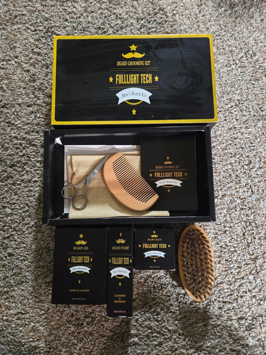 Full Light beard grooming kit
