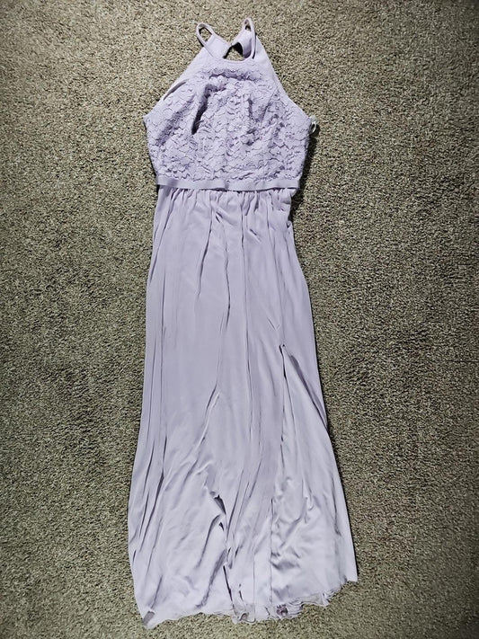 Davids Bridal Sz 10 Purple Dress