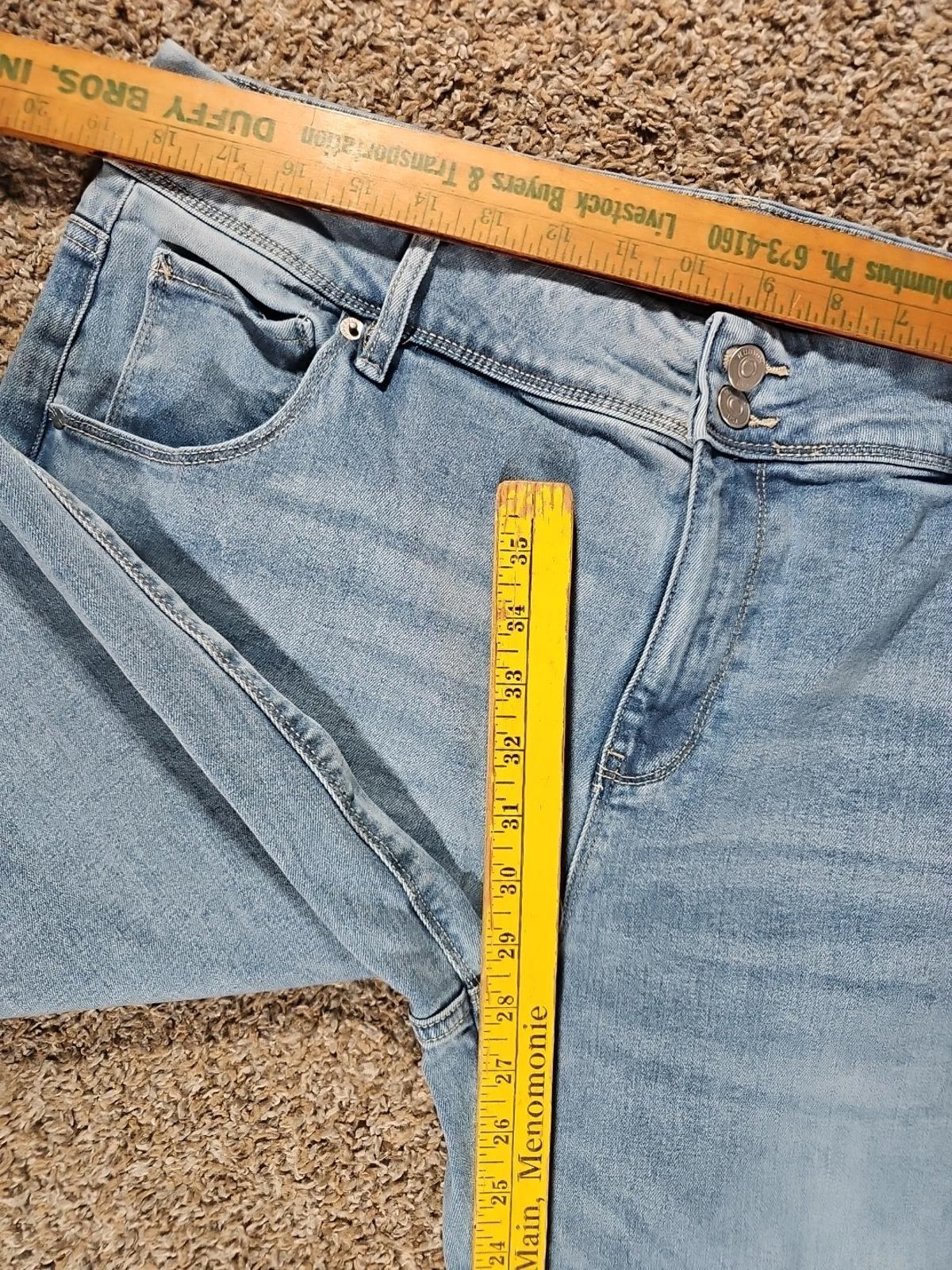 Hudson Los Angeles Sz 16 Blue Jeans Flap Pockets