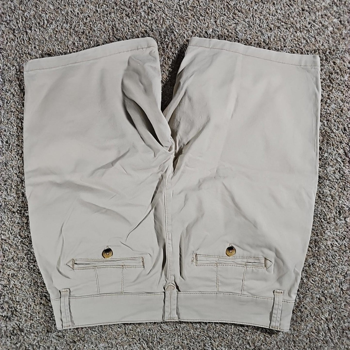 Lee Women Straight Fit Khaki Cargo Shorts 10M Outdoor Casual