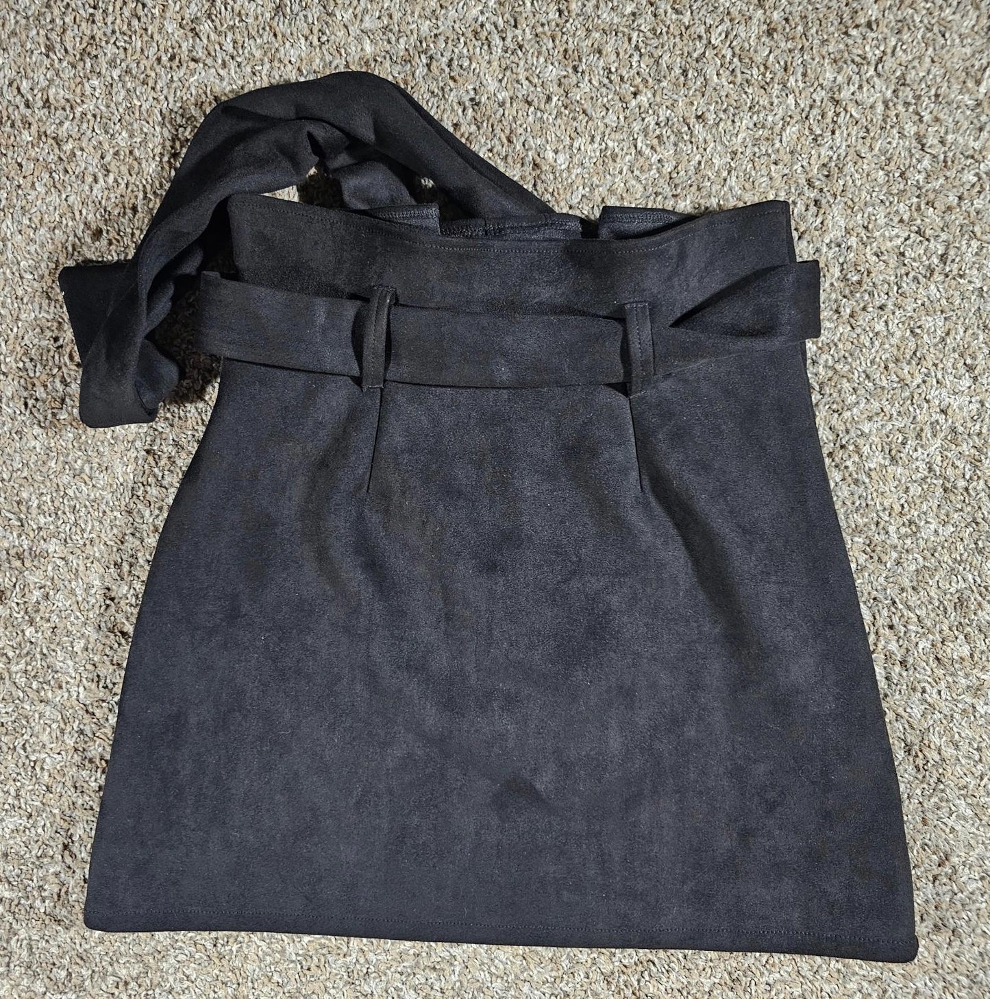 Black Vestidos Skirt Medium Tie Front