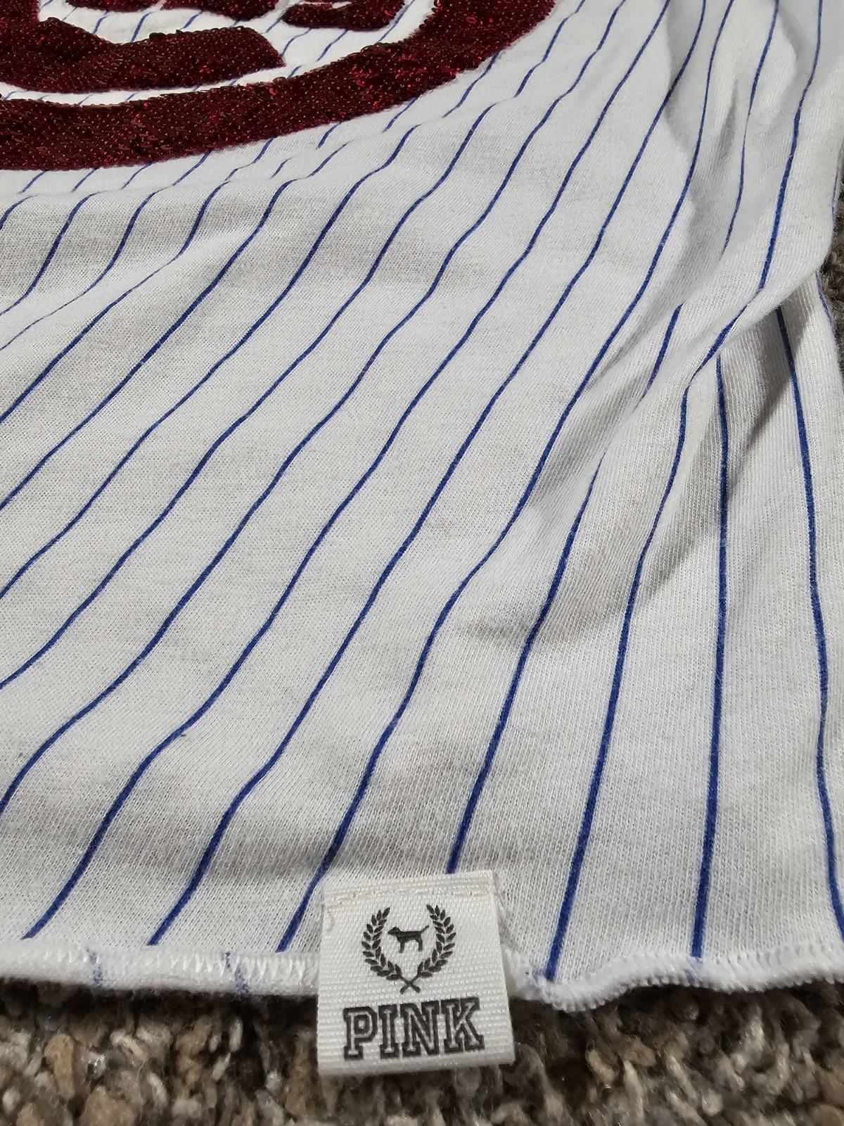 Pink Victorias Secret 5th & Ocean Chicago Cubs Sequins Tank