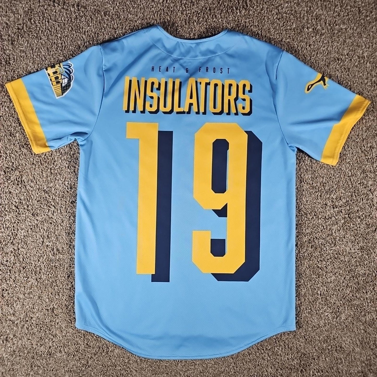 Heat & Frost Insulators Baseball Jersey L
