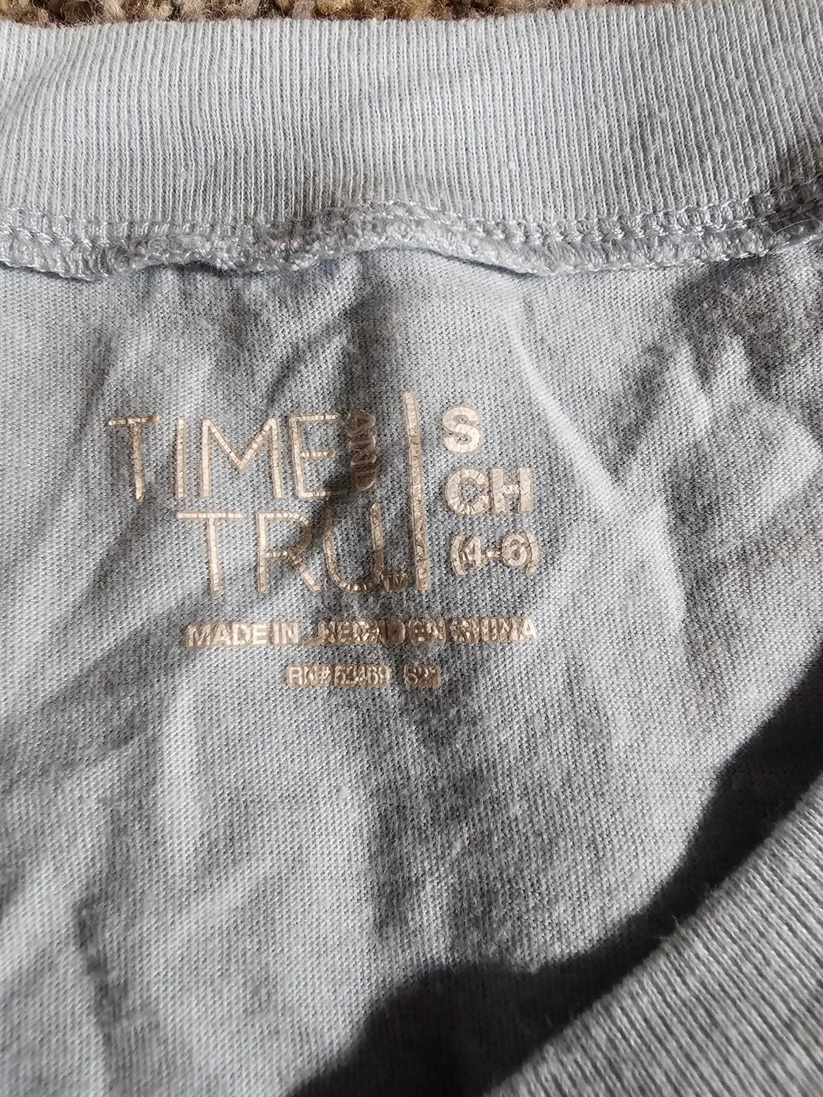 Time & Tru Be Good Do Good Tank Top S 4-6