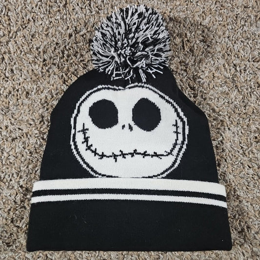 Nightmare Before Christmas Jack Skellington Hat Beanie Pom