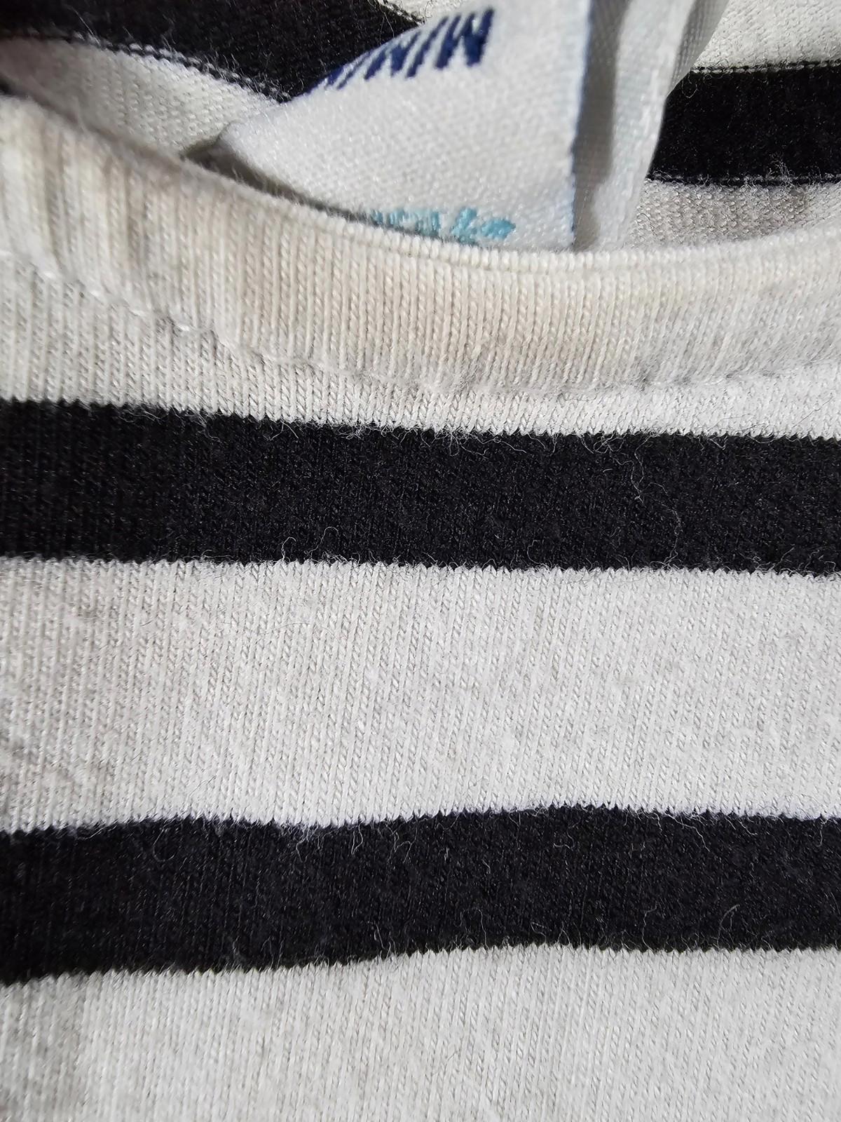 Old Navy Women's M Black White Striped Short Sleeve Dress