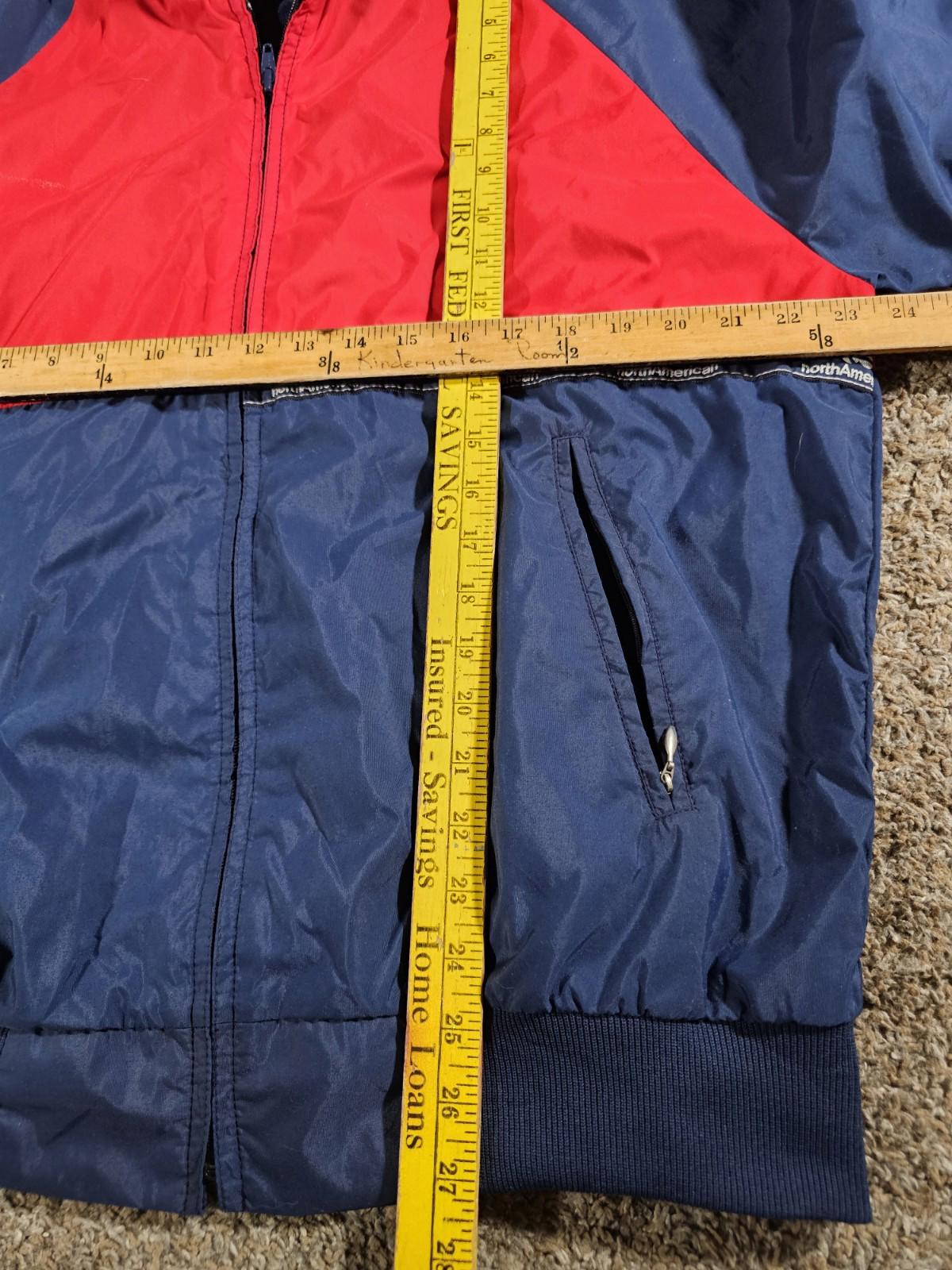 cannon activewear north american fullzip jacket XL Red Blue