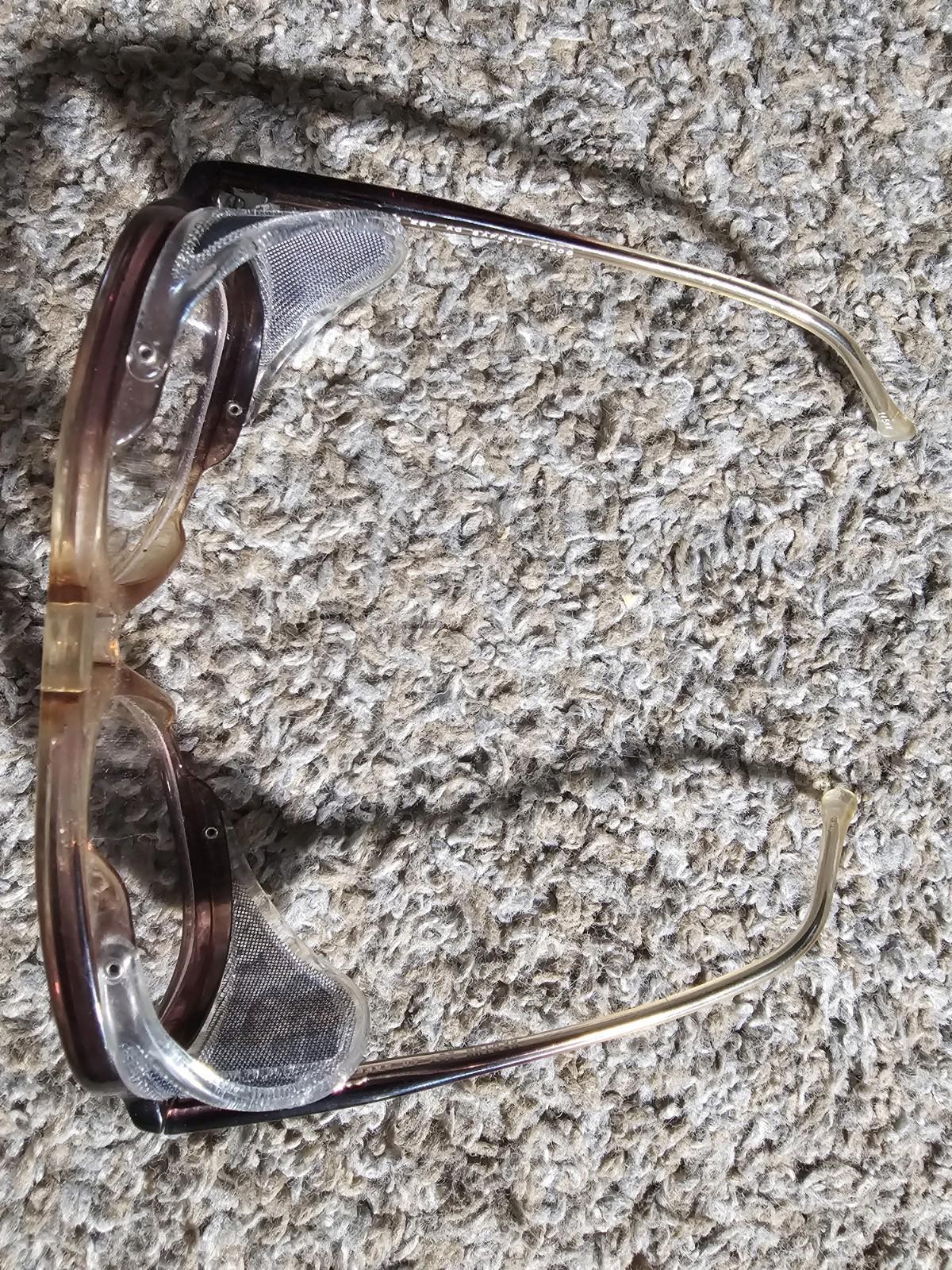 AO Safety F6000 VTG Standard Medium Z87 Pilot Safety Glasses Wire Mesh Shields