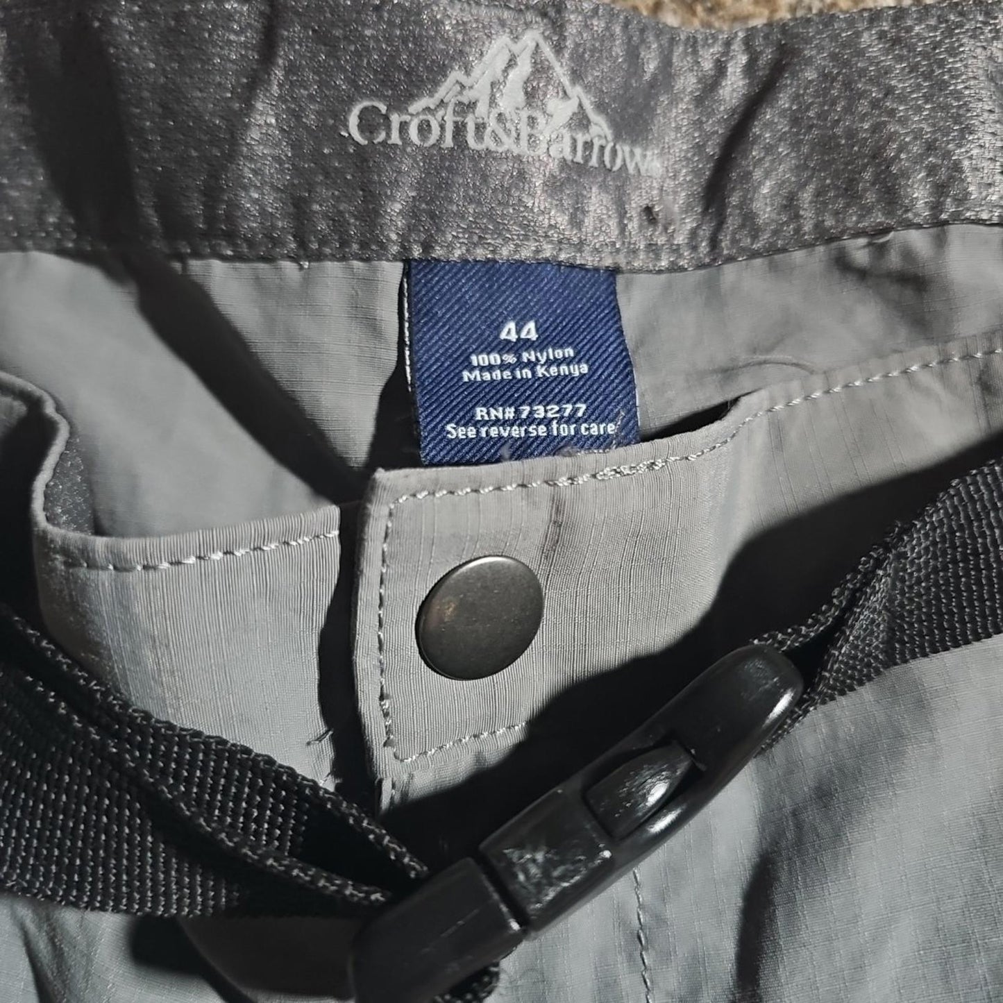 Croft & barrow Men's 44 Quick Dry Cargo Shorts Nylon Belted