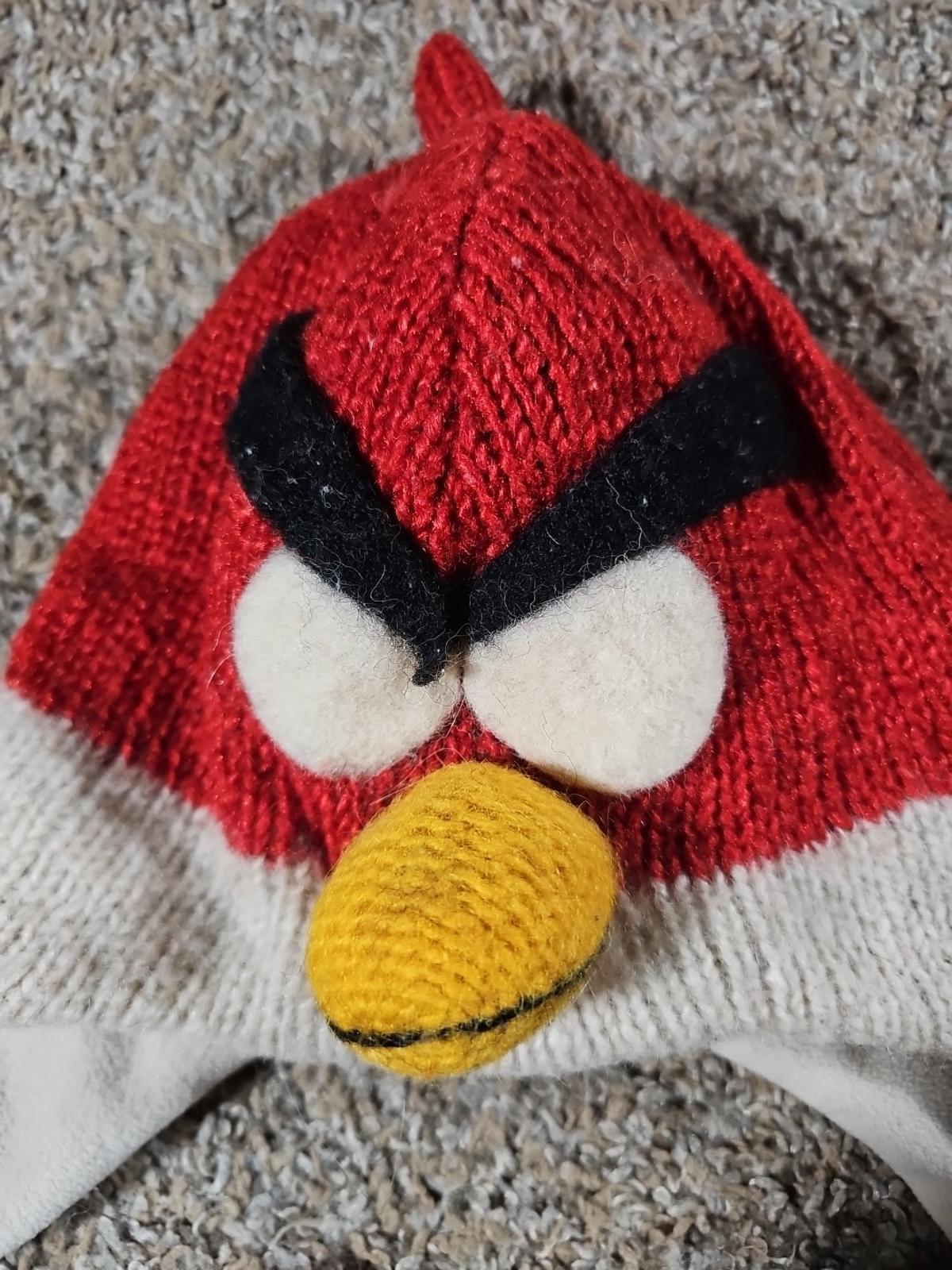 100% Wool Angry Birds Winter Hat Beanie