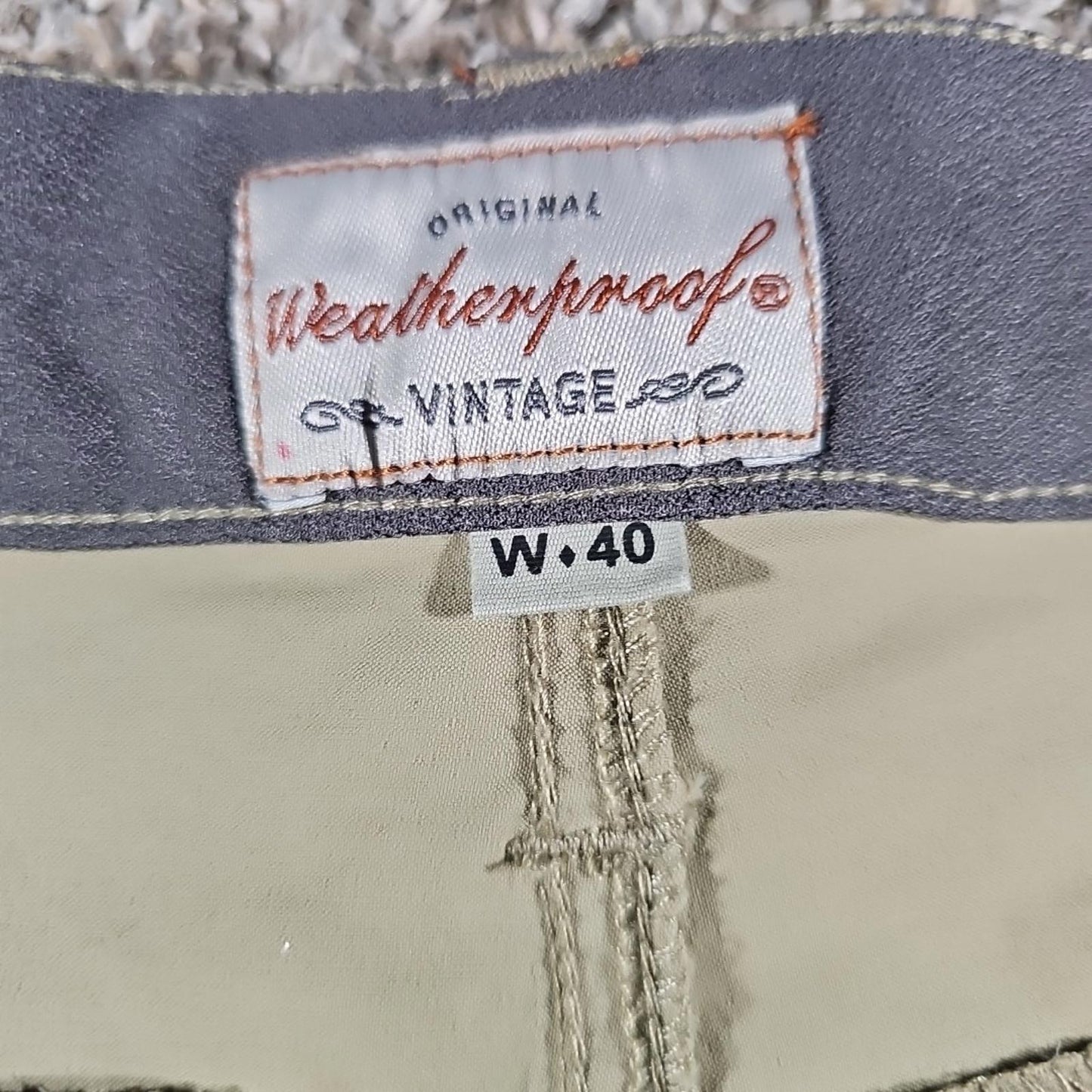 Original Weatherproof Vintage Trail Shorts Sz 40 Khaki