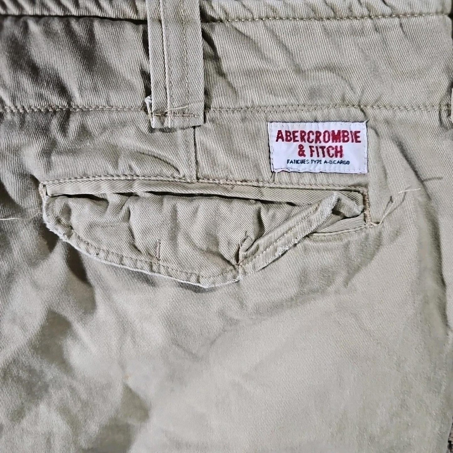 Advanced Abercrombie Fitch Shorts 36 Fatigues A-8 Military