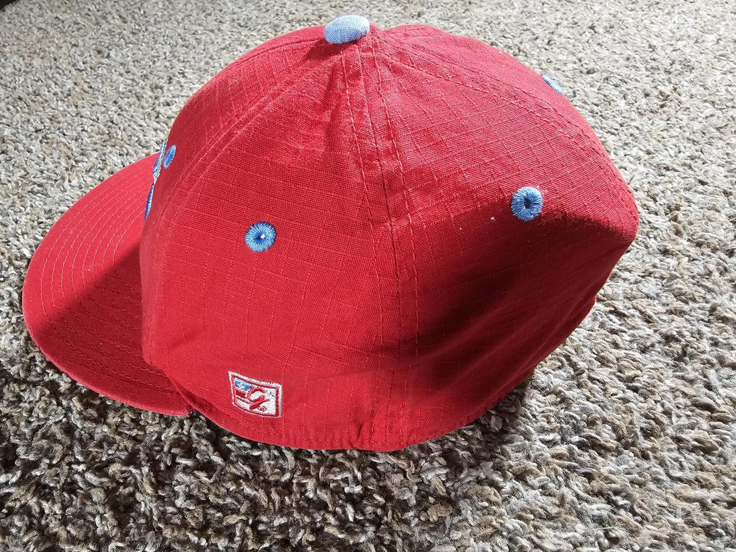 WO Spartans Low Profile Fitted Flex S Red Hat APPROX 7 1/8