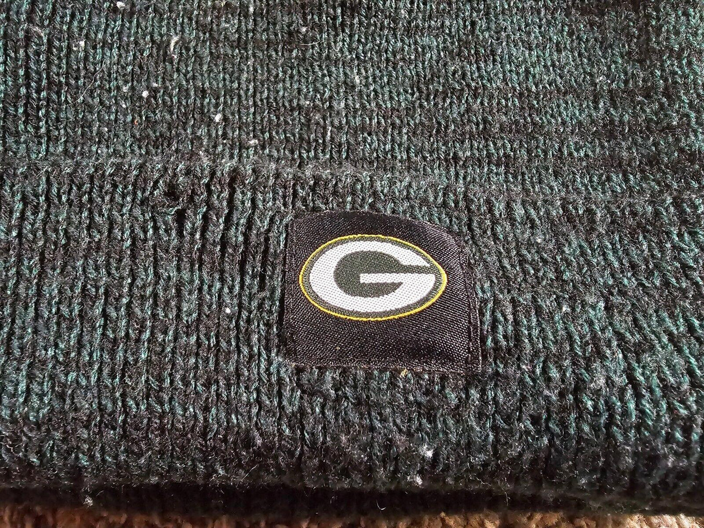 Green Bay Packers/Miller Lite Poof Beanie green Yellow