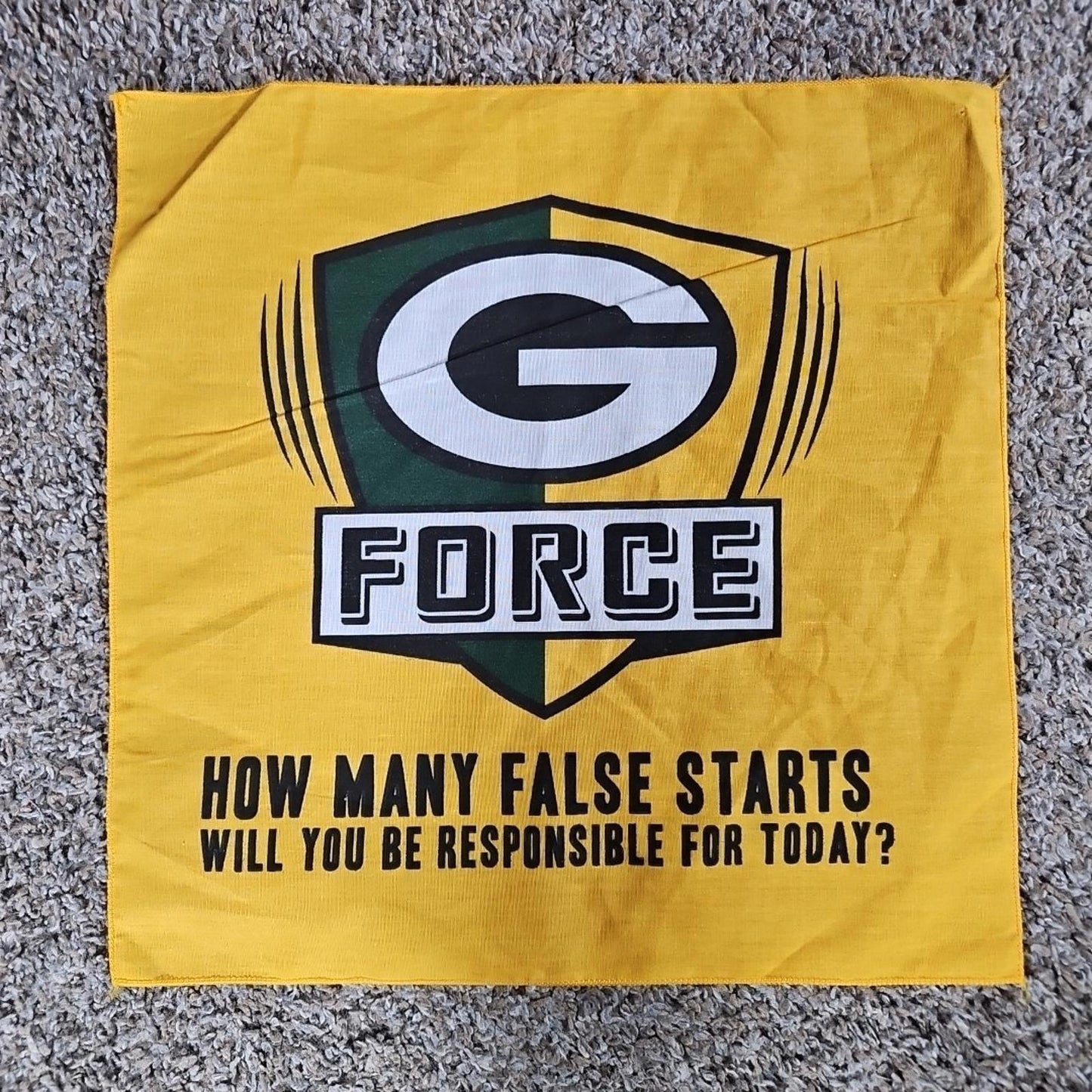 Green Bay Packers G FORCE Flag Hankerchief