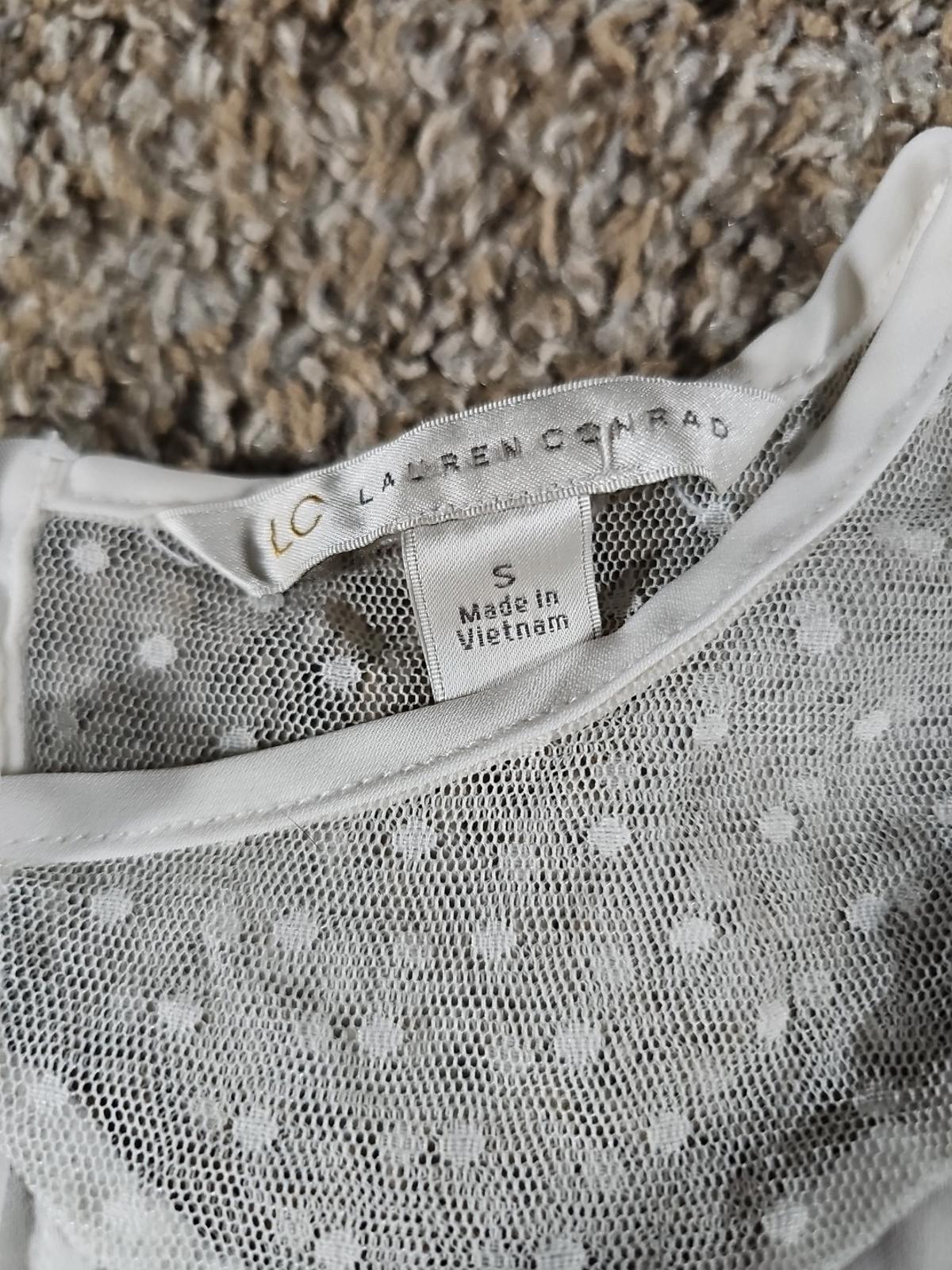 LC Lauren Conrad Sleeveless S Tank White