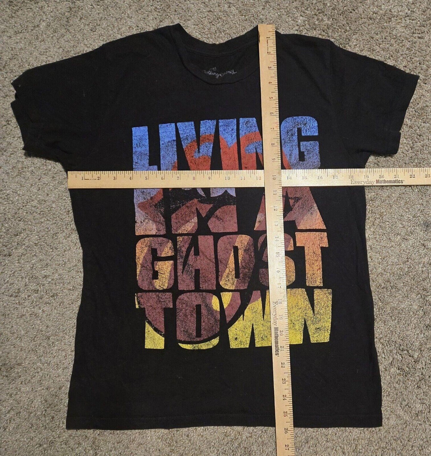 2020 Rolling Stones Living In A Ghost Town T Shirt Size S