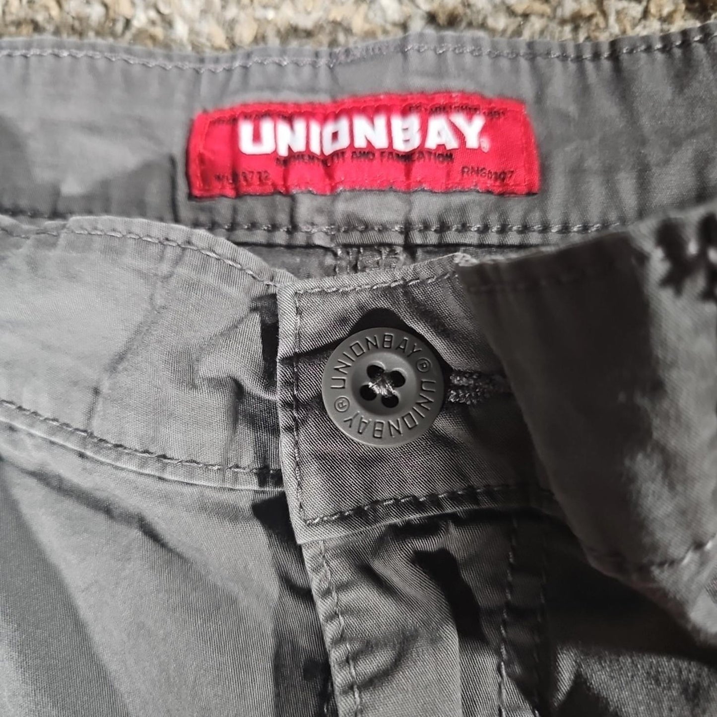 Unionbay Sz 34 Gray Cargo Shorts
