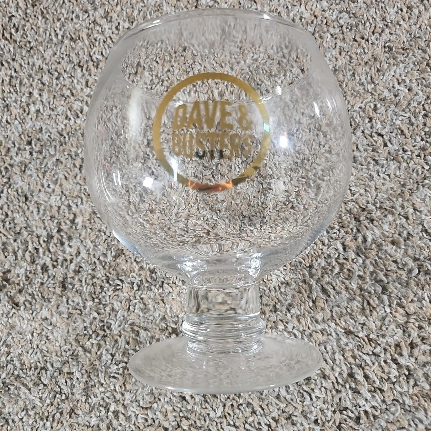 dave & busters large snifter bowl glass