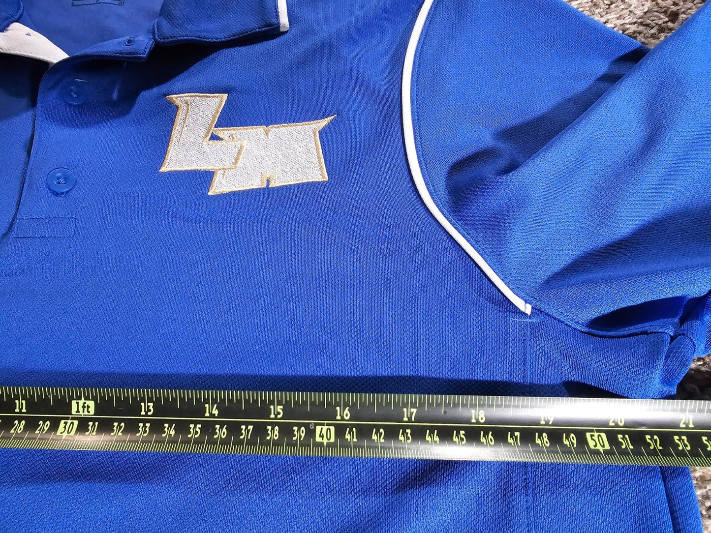 Nike Golf Dri-Fit Polo Shirt Mens S Blue Golf Breathable LM