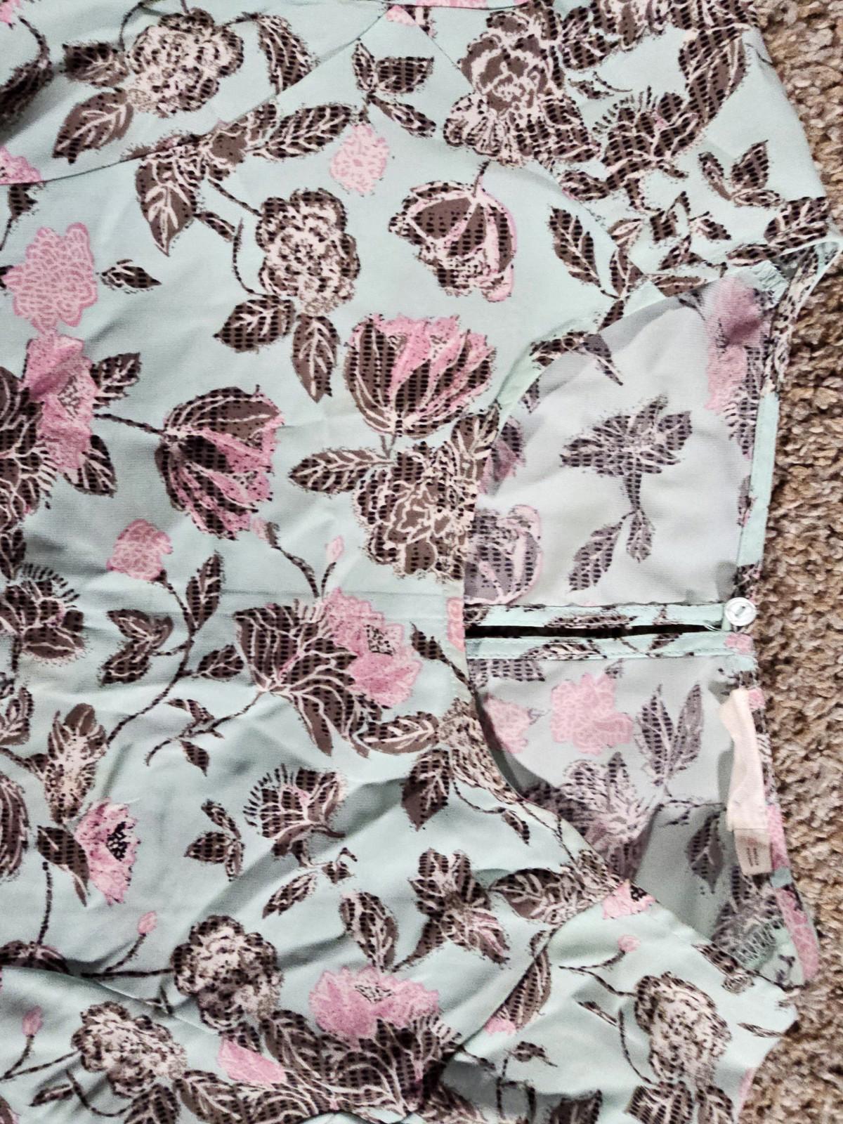 LUSH Green Floral Dress XS