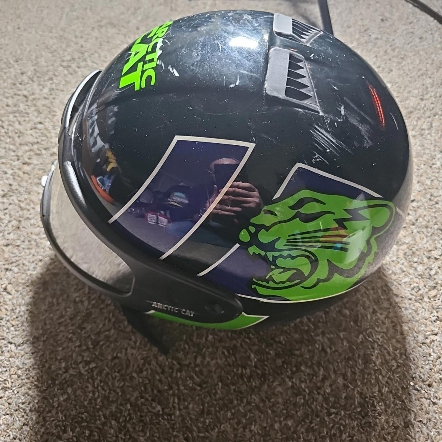 Arctic Cat Vintage 1997 snell M95   Snowmobile Helmet  size LG