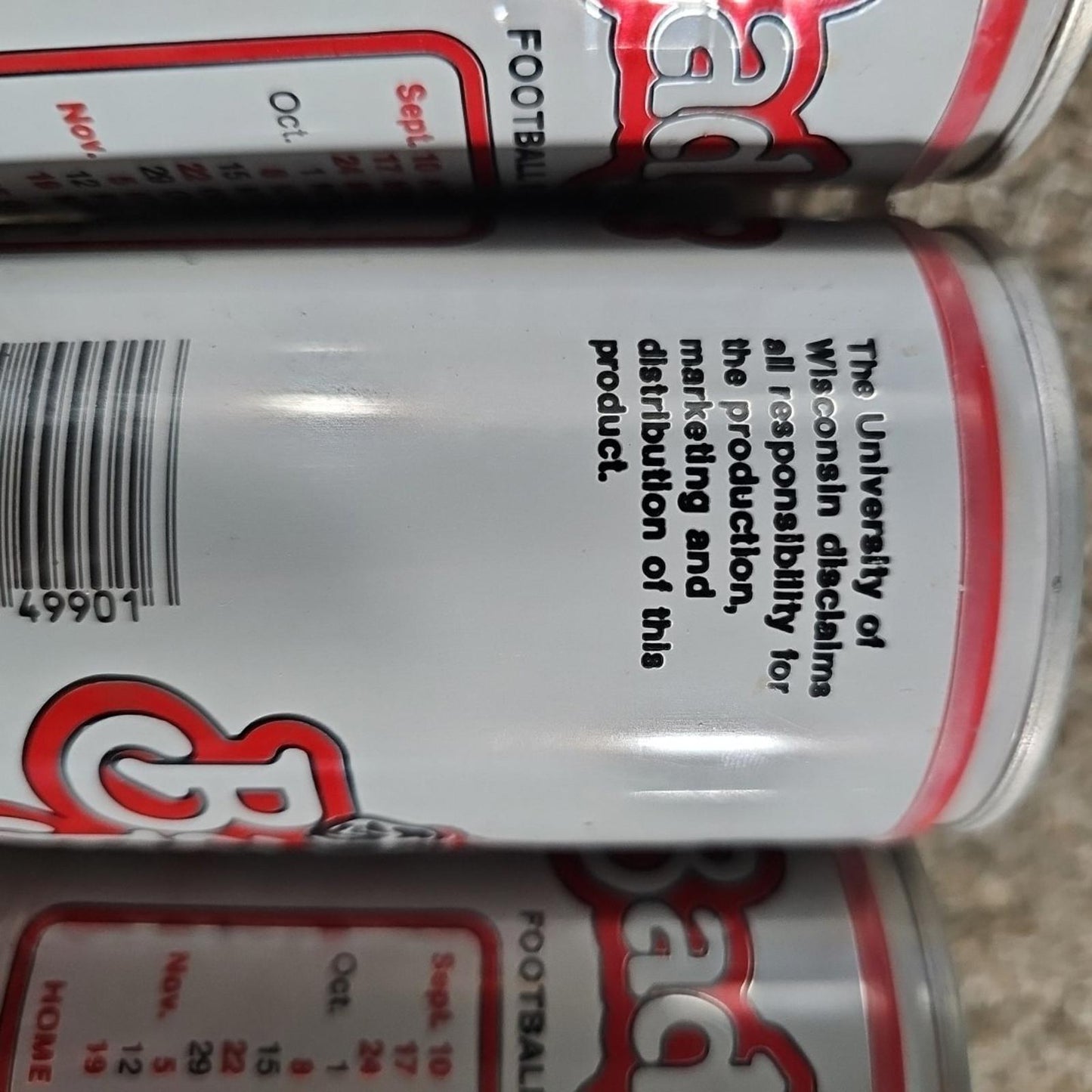 WI Badger Beer 6 Pack Cans 1983 Edition Great Lakes Brewing Vintage Collectors