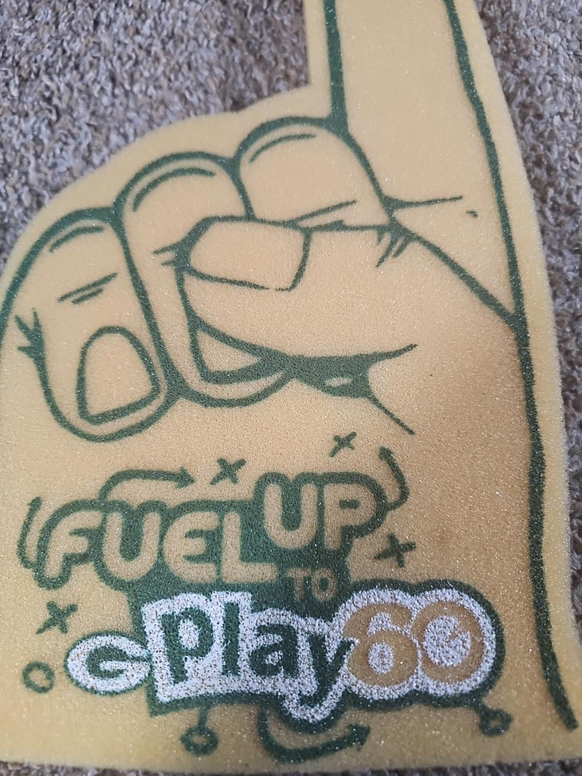 fuel up play 60 Green Bay Packers foam finger