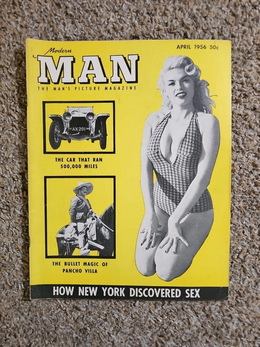 Vintage Modern Man 1956 Jayne Mansfield Picture Magazine